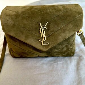 Saint Laurent Toy Loulou calfskin suede crossbody bag